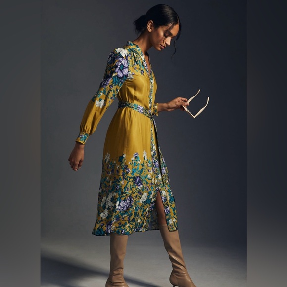 Anthropologie | Dresses | Anthropologie Midi Shirt Dress | Poshmark